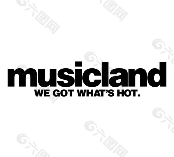 Musicland(1) logo设计欣赏 Musicland(1)CD唱片标志下载标志设计欣赏