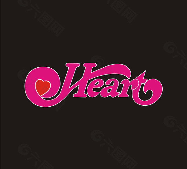 Heart logo设计欣赏 Heart音乐公司LOGO下载标志设计欣赏