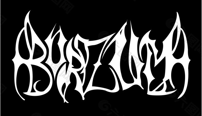 burzum(1 logo设计欣赏 burzum(1)乐队logo下载标志设计欣赏