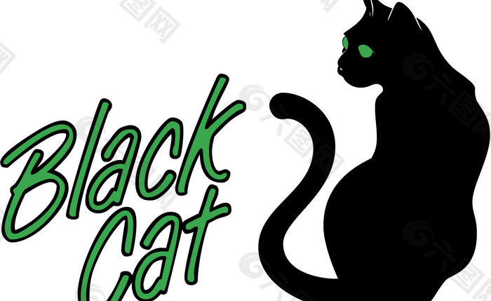 Black_Cat_Music logo设计欣赏 Black_Cat_Music乐队标志下载标志设计欣赏
