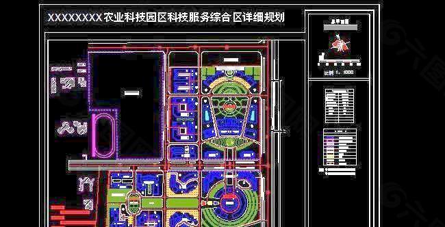 农业科技园区科技服务综合区详细规划设计图