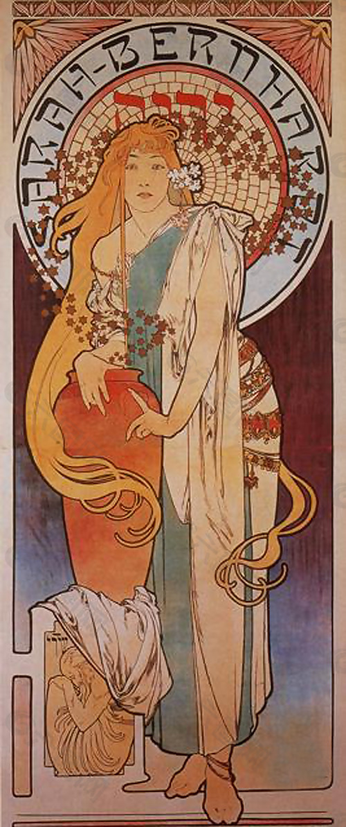 位图 插画师 Alphonse Mucha 免费素材