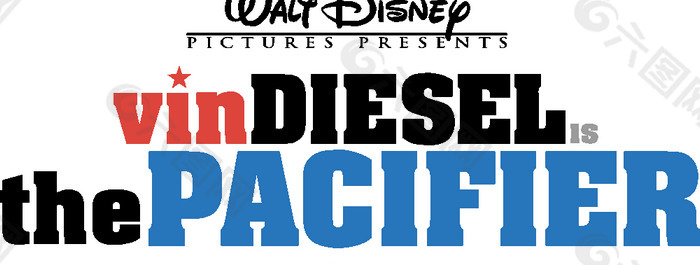 Disney_s_The_Pacifier logo设计欣赏 Disney_s_The_Pacifier电影LOGO下载标志设计欣赏