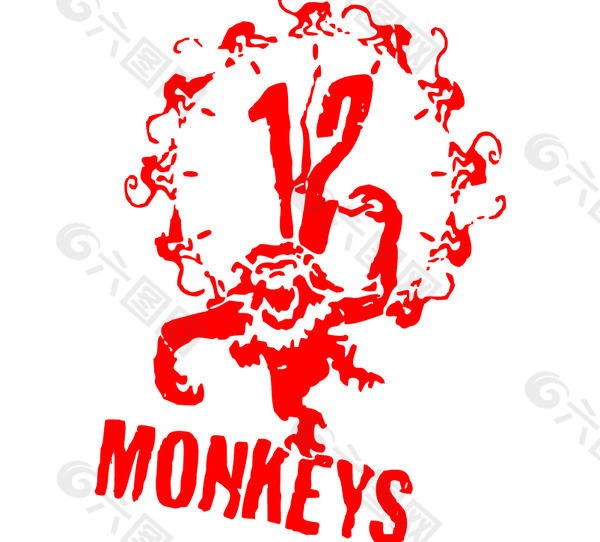 12_monkeys logo设计欣赏 12_monkeys电影标志下载标志设计欣赏