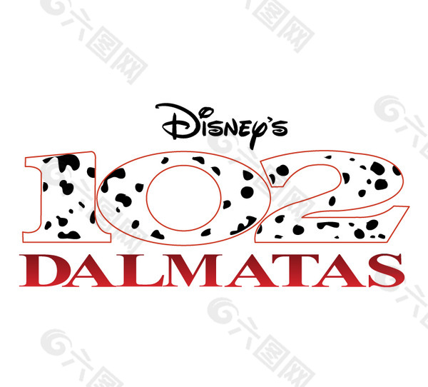 102_Dalmatas logo设计欣赏 102_Dalmatas电影标志下载标志设计欣赏