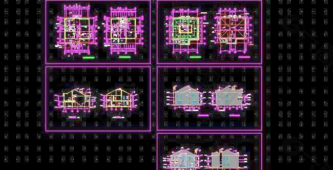 二层中式风格带露台房屋设计图13x14