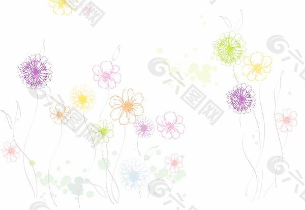 时尚花样女人矢量图23