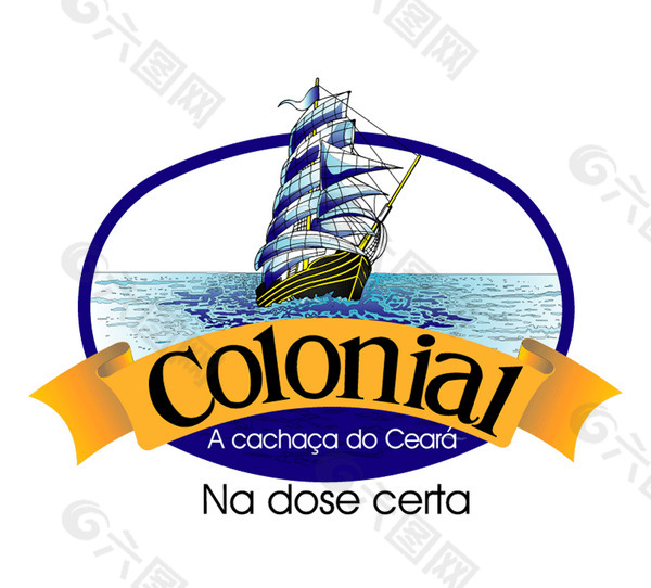 Colonial_aguardente_de_cana logo设计欣赏 Colonial_aguardente_de_cana工厂标志下载标志设计欣赏