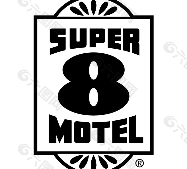 Super_8_Motel logo设计欣赏 Super_8_Motel大饭店标志下载标志设计欣赏