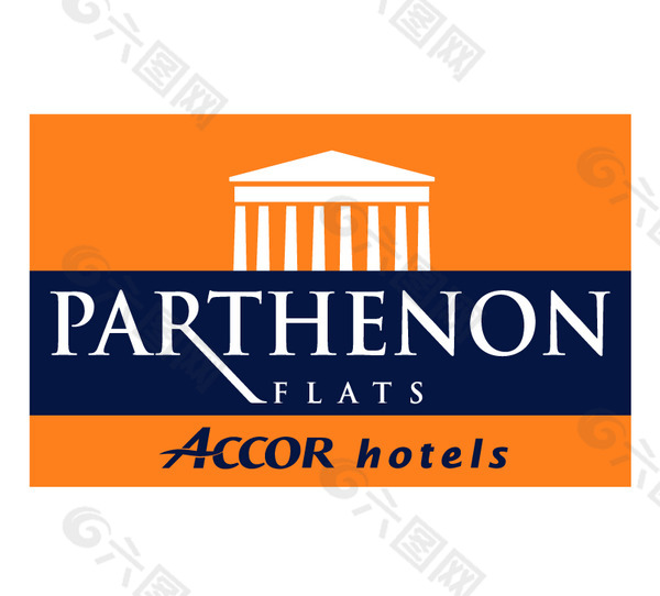 Parthenon_Flats logo设计欣赏 Parthenon_Flats知名酒店标志下载标志设计欣赏