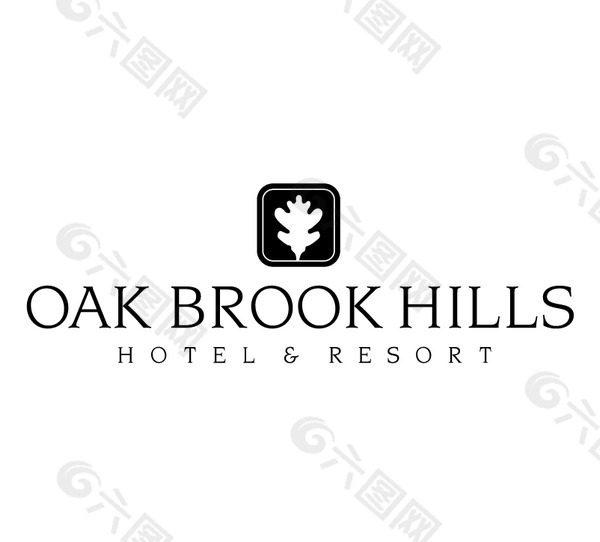 Oak_Brook_Hills logo设计欣赏 Oak_Brook_Hills知名酒店标志下载标志设计欣赏