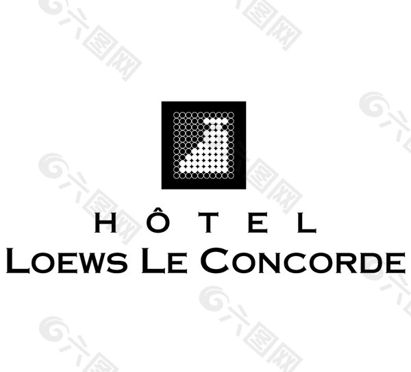 Loews_Le_Concorde_Hotel logo设计欣赏 Loews_Le_Concorde_Hotel著名酒店LOGO下载标志设计欣赏