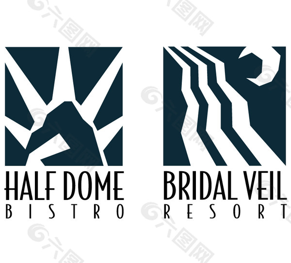 Bridal_Veil_Resort logo设计欣赏 Bridal_Veil_Resort宾馆业标志下载标志设计欣赏