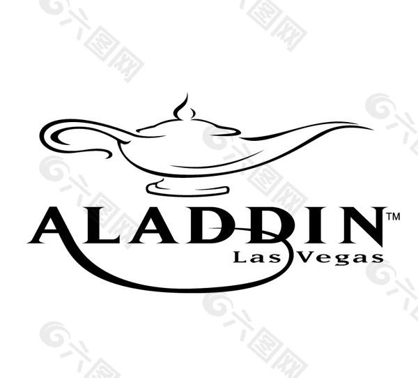 Aladdin_Las_Vegas logo设计欣赏 Aladdin_Las_Vegas酒店业标志下载标志设计欣赏