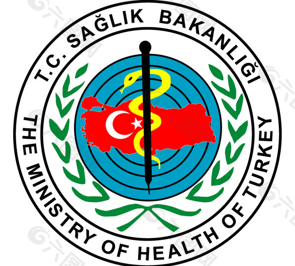 TC_Saglik_Bakanligi logo设计欣赏 TC_Saglik_Bakanligi保健组织LOGO下载标志设计欣赏