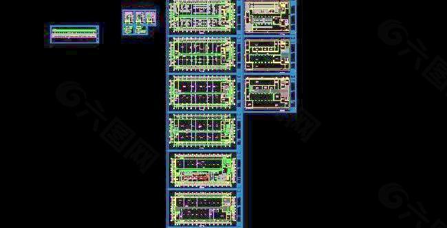 北京某工业园厂房建筑平面设计图