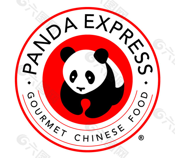 pandaexpresslogo设计欣赏pandaexpress饮料品牌标志下载标志设计欣赏