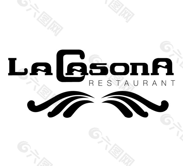 La_Casona_Restaurant logo设计欣赏 La_Casona_Restaurant知名餐厅LOGO下载标志设计欣赏