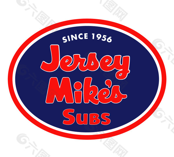 Jersey_Mike_s_Subs(2) logo设计欣赏 Jersey_Mike_s_Subs(2)知名餐厅标志下载标志设计欣赏