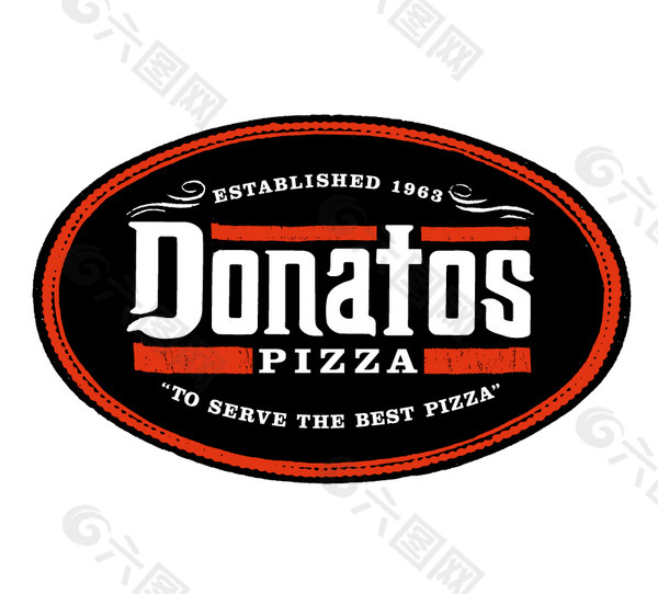 donatos_pizza logo設計欣賞 donatos_pizza知名飲料logo下載標誌設計