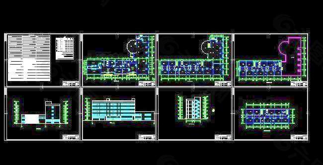 多层框架结构民用建筑楼设计施工图