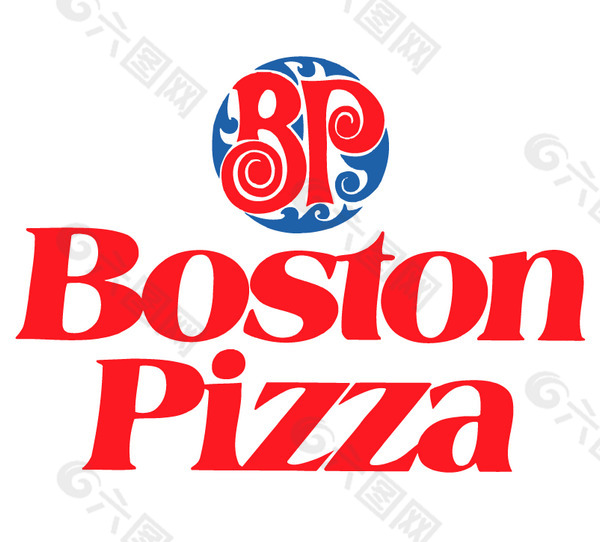 Boston_pizzas logo设计欣赏 Boston_pizzas名牌食品标志下载标志设计欣赏