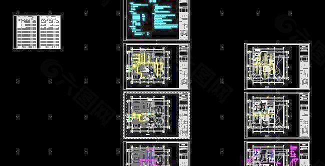 别墅设计送风平面图及通风除尘平面图