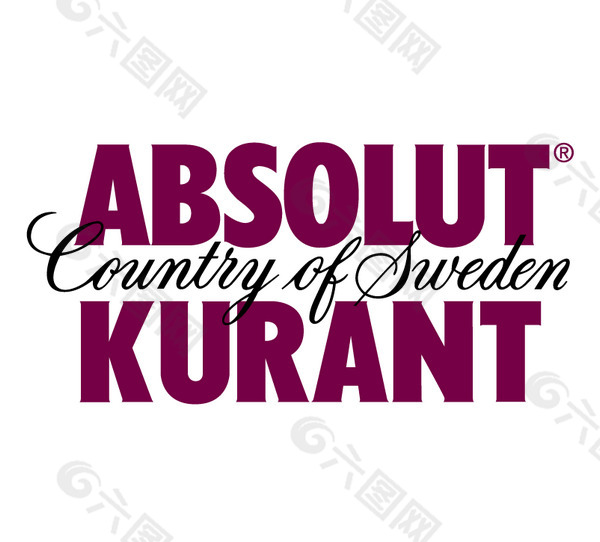 Absolut_Kurant logo设计欣赏 Absolut_Kurant知名食品标志下载标志设计欣赏