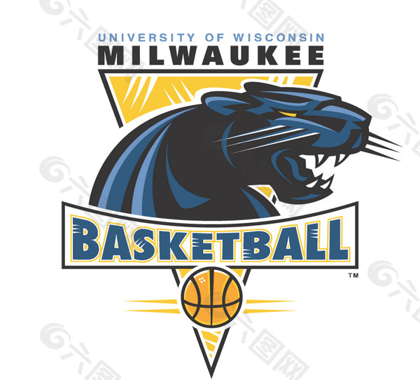 Wisconsin_Milwaukee_Panthers logo设计欣赏 Wisconsin_Milwaukee_Panthers知名学校LOGO下载标志设计欣赏