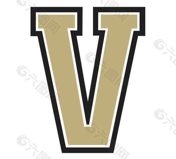 Vanderbilt_Commodores(1) logo设计欣赏 Vanderbilt_Commodores(1)知名学校标志下载标志设计欣赏