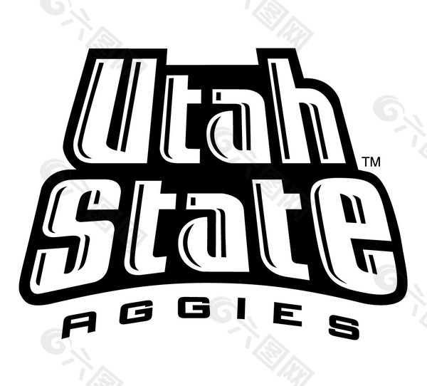 Utah_State_Aggies(2) logo设计欣赏 Utah_State_Aggies(2)知名学校标志下载标志设计欣赏