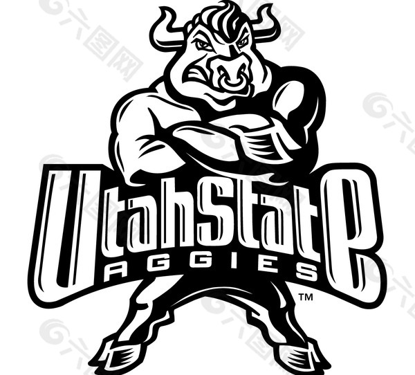 Utah_State_Aggies(1) logo设计欣赏 Utah_State_Aggies(1)知名学校标志下载标志设计欣赏