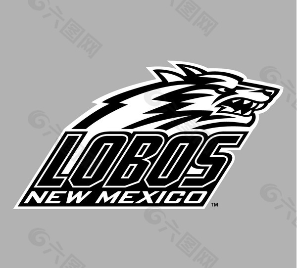 UNM_Lobos(1) logo设计欣赏 UNM_Lobos(1)知名学校标志下载标志设计欣赏