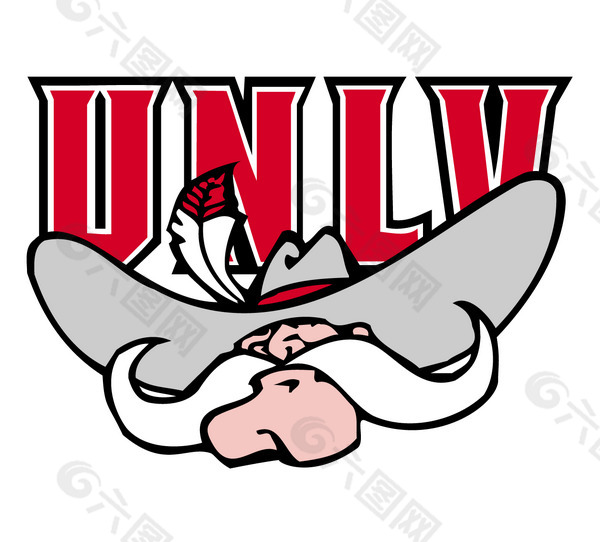 UNLV_Rebels(1) logo设计欣赏 UNLV_Rebels(1)知名学校标志下载标志设计欣赏