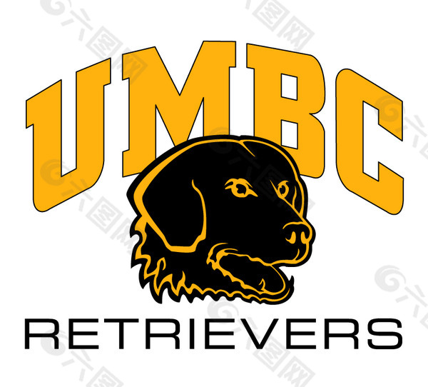 UMBC_Retrievers logo设计欣赏 UMBC_Retrievers传统大学LOGO下载标志设计欣赏