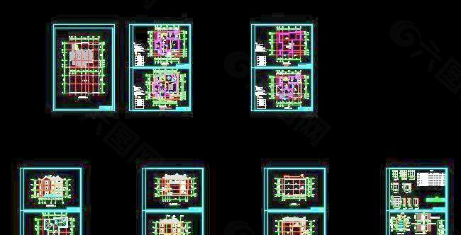 三层带阁楼及地下室实用型别墅设计图16x16