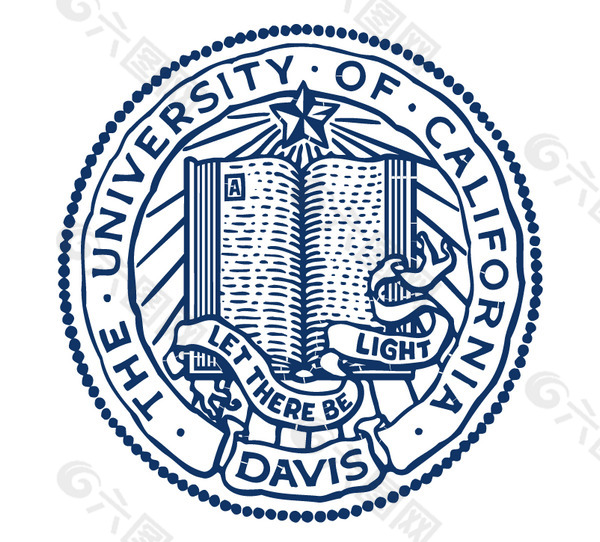 UC_Davis(1) logo设计欣赏 UC_Davis(1)传统大学标志下载标志设计欣赏