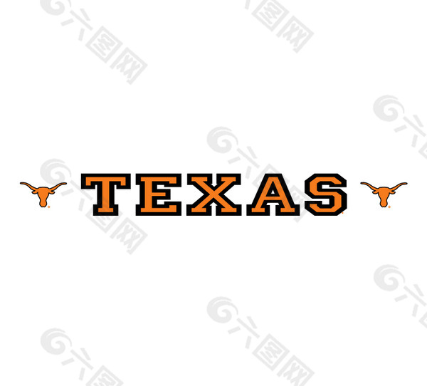 Texas_Longhorns(1) logo设计欣赏 Texas_Longhorns(1)大学体育队LOGO下载标志设计欣赏