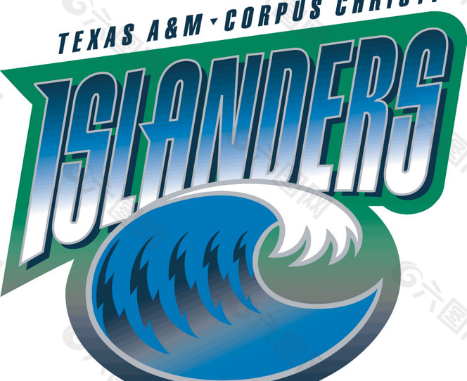 Texas_A_and_M-Corpus_Christi_Islanders(1) logo设计欣赏 Texas_A_and_M-Corpus_Christi_Islanders(1)大学体育队LOG