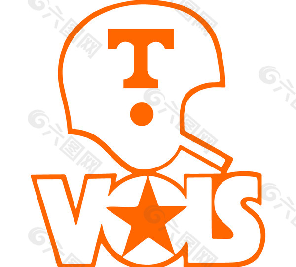 Tennessee_Vols(2) logo设计欣赏 Tennessee_Vols(2)大学体育队LOGO下载标志设计欣赏