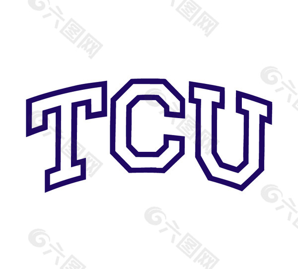 TCU logo设计欣赏 TCU大学体育队LOGO下载标志设计欣赏