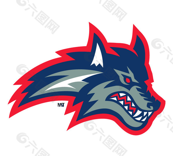 Stony_Brook_Seawolves(2) logo设计欣赏 Stony_Brook_Seawolves(2)大学体育队标志下载标志设计欣赏