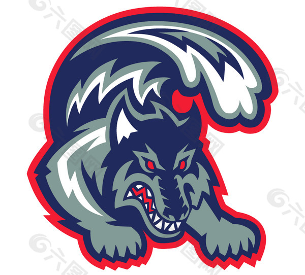 Stony_Brook_Seawolves(1) logo设计欣赏 Stony_Brook_Seawolves(1)大学体育队标志下载标志设计欣赏