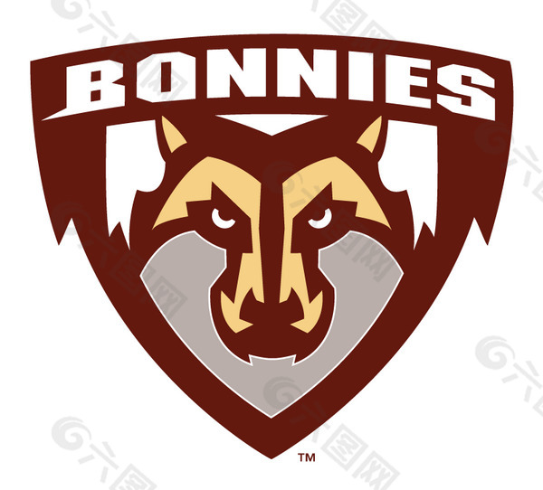 St__Bonaventure_Bonnies(2) logo设计欣赏 St__Bonaventure_Bonnies(2)大学体育队标志下载标志设计欣赏