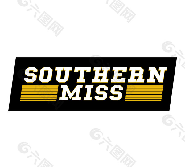 Southern_Miss_Golden_Eagles(1) logo设计欣赏 Southern_Miss_Golden_Eagles(1)大学体育队标志下载标志设计欣赏