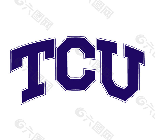 TCU(4) logo设计欣赏 TCU(4)大学体育队标志下载标志设计欣赏
