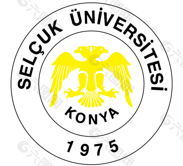 Selcuk_Universitesi logo设计欣赏 Selcuk_Universitesi高级中学LOGO下载标志设计欣赏