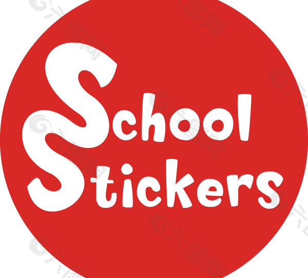 School_Stickers logo设计欣赏 School_Stickers高级中学LOGO下载标志设计欣赏