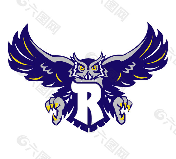 Rice_Owls logo设计欣赏 Rice_Owls高级中学标志下载标志设计欣赏