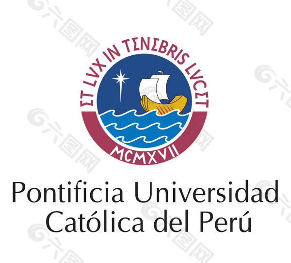 Pontificia_Universidad_Catolica_Del_Peru logo设计欣赏 Pontificia_Universidad_Catolica_Del_Peru高级中学标志下载标志